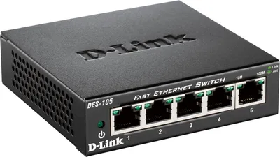 Obrázok produktu pre D-Link DES-105, Nespravované, L2, Plne duplexný režim