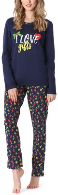 Image de Pyjama pour femme Merry Style MS10-169 (bleu marine, taille L)