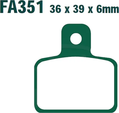 Produktbild von Bremsbeläge Vorderrad für Gas Gas TXT 80 Racing Baujahr 2015-2016 Bremsklotz von EBC - Neu