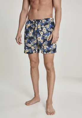 Zdjęcie produktu dla Urban Classics - PATTERN Swim spodenki kąpielowe hibiskus - S
