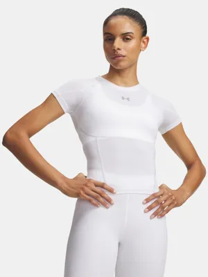 Produktbild von Under Armour HeatGear Elite Kurzarm-T-Shirt für Damen XS