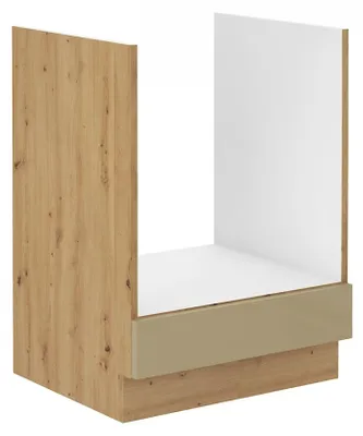 Produktbild von Herd Unterschrank 60 Eiche Artisan Cappuccino Hochglanz Küchenzeile Küchenblock