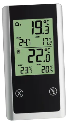 Produktbild von TFA Funkthermometer Joker auß.-50 b.70GradC/ in.0 b.50GradC H152xB82xT72mm Ku - 30.3055.01