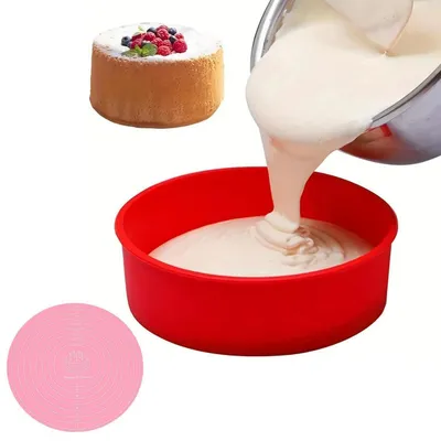 Immagine prodotto di Stampo in silicone rotondo da 25 cm | Riutilizzabile, resistente al calore fino a 250°C, privo di BPA