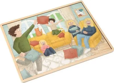 Immagine prodotto di Puzzle del mondo colorato, set da 6