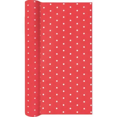 Produktbild von Home Fashion Tischläufer Airlaid Mini Dots rot 490x40cm