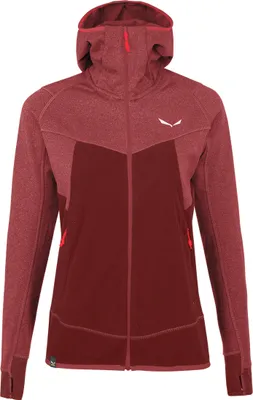 Produktbild von Puez Hybrid Polarlite Damen Full-Zip - Salewa, Farbe:1575 syrah melange, Größe:IT 40 / DE 34