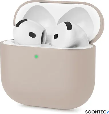 Image de SOONTEC Housse pour AirPods 4 Generation Case Silicone Housse de protection pour écouteurs Etui Slim Cover en lumière étoilée