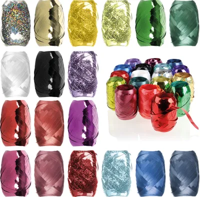 Produktbild von Wilhelm Sell® 18x Ringelband in bunten Farben - 20 m je Rolle Geschenkbänder