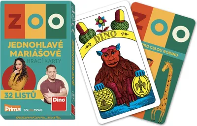 Productafbeelding van DINO, eenhoofdige Mario, Kaarten, Prima Zoo