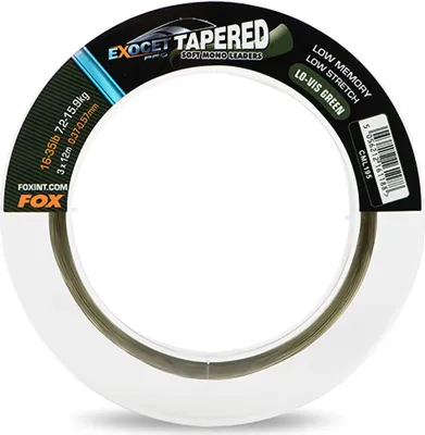 Produktbild von Fox Exocet Pro Tapered Leaders Low Vis Green - 3x12m Schlagschnur, Durchmesser/Tragkraft:0.33-0.50mm / 12-30lb