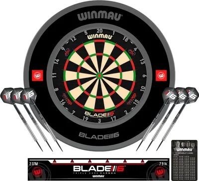 Produktbild von Winmau Dartboard / Dartscheibe "Blade 6 Triple Core" inkl. Zubehör-Set