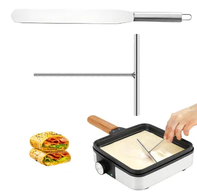 Produktbild von Crêpe-Spatel-Set, Crêpe-Spatel, Pfannkuchenspatel, Frühstückszubereitung, Küchenutensilien