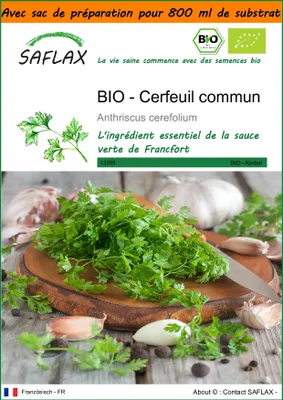 Image de SAFLAX Garden in the bag -- Cerfeuil commun - 800 graines - Anthriscus