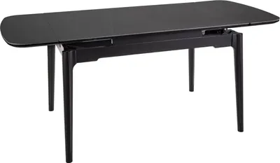Productafbeelding van Eettafel / Keukentafel Sento, keramisch, 120-180x80x75 cm, kleur naar keuze, uitschuifbaar, zwart marmer / zwart
