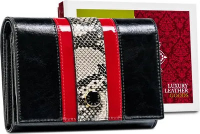 Image de Portefeuille élégant pour femmes avec motif peau de serpent RFID - Peterson