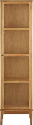 Produktbild von Vigga Vitrinenschrank 1 Glastür Eiche.