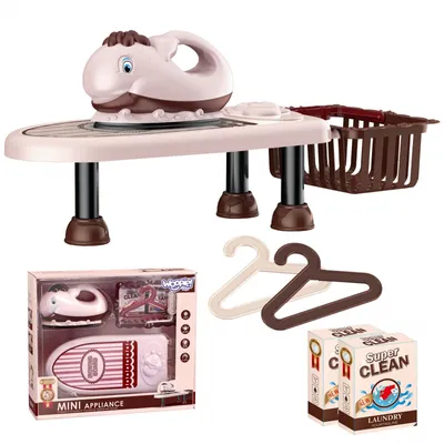 Image de WOOPIE kit de repassage 2en1 table à repasser avec musique 7 elect.