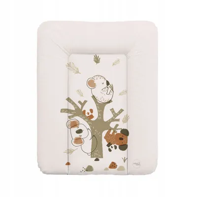 Produktbild von Ceba Baby® weiche Wickelauflage 50x70 cm - Baby Wickelunterlage - Wickeltischauflage für Junge und Mädchen - Wasserdicht, abwaschbar - Koala