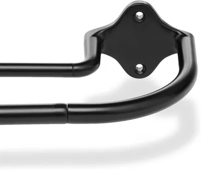 Immagine prodotto di Binari per tende a due guide – Ideali per tende oscuranti – Estensibili da 122 a 224 cm – Metallo – Nero