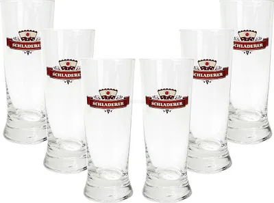 Produktbild von Schladerer Kirschwasser, Szene Becher, Longdrinkglas - 6er Set Glas / Gläser - 6x Schladerer Glas
