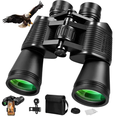 Productafbeelding van Verrekijker 20 x 50 HD, waterdicht, voor vogelobservatie, jacht en sportevenementen