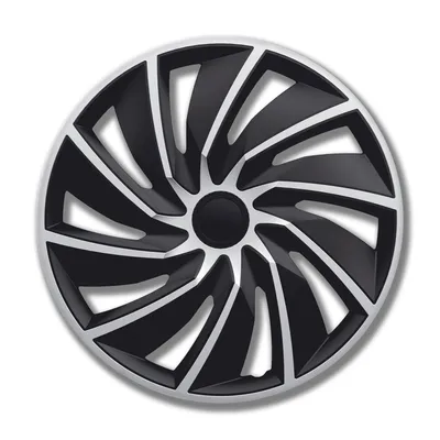 Produktbild von 4 STK 14 Zoll Turbo schwarz PETEX Radkappen Radzierblenden Satz PKW Auto