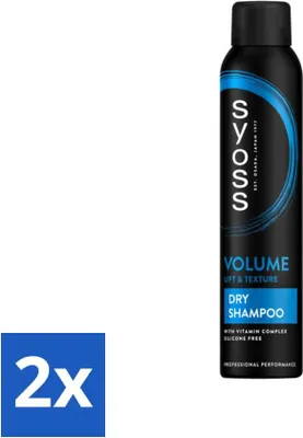 Produktbild von SYOSS - Volume Dry Shampoo - Shampoo - Für mehr Volumen - 200 ml - Vorteilspack - 2 Stücke