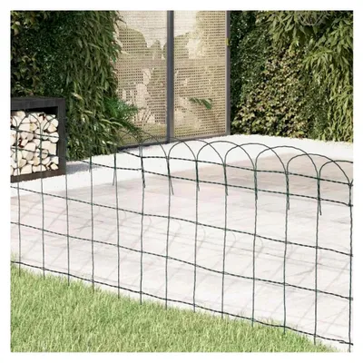Produktbild von Rasenzaun aus pulverbeschichtetem Eisen, 25 x 0,65 m, dekorative Garten- und Beeteinfassung
