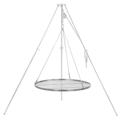 Obrázek produktu pro BBQ-Toro trojnožka s otočným grilem, průměr grilovacího roštu 70 cm, pozinkovaná ocel, výškově nastavitelná (119-184 cm)
