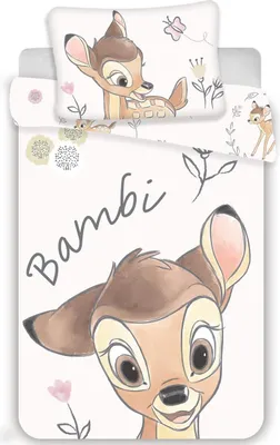 Produktbild von Bambi Baby Kinder Bettwäsche Set 100 x 135 cm + 40 x 60 cm 100 % Baumwolle