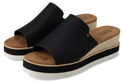 Zdjęcie produktu dla Sandały damskie TOMS Diana, kolor czarny, rozmiar 7.5 (szerokość)