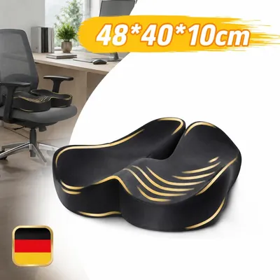 Productafbeelding van Coccyiskussen, ergonomisch zitkussen, U-vormig, 48*40*10 cm, huidvriendelijk