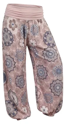 Produktbild von Haremshose Damen Sommerhose luftig weites Bein BOHO Hose Gr. 36-48 Yoga