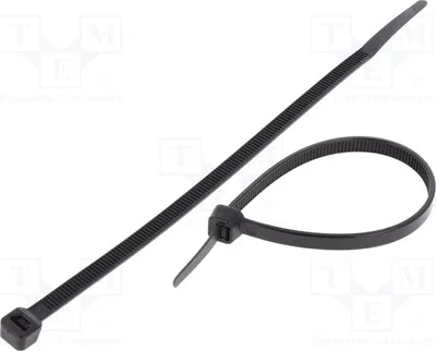 Produktbild von 100x Kabelbinder L: 160mm W: 4,8mm 215,5N  schwarz CV-160LBK Kabelbinder