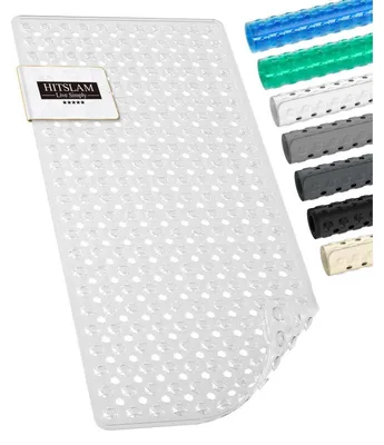 Obrázek produktu pro Protiskuzová podložka do vany, rozměry 89x40 cm, průhledná, vyrobená z PVC, odolná proti plísním, lze prát v pračce