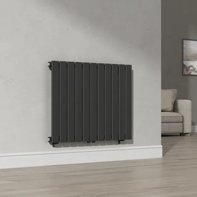 Obrázek produktu pro Deskový radiátor 'Nore' černý 60x80cm Jednovrstvý 616W