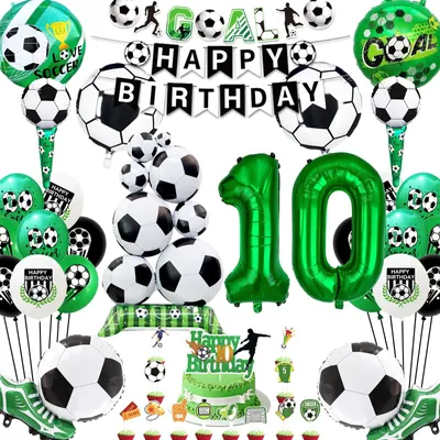 Productafbeelding van Voetbalthema Verjaardagsdecoraties voor Jongens 10 Jaar