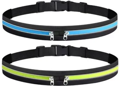 Produktbild von wasserdichte und reflektierende Sporttaschen/Bauchtaschen, gelb und blau