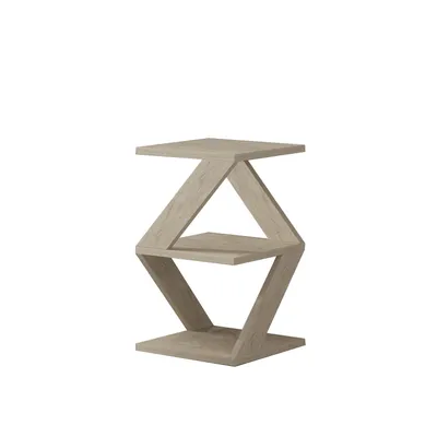 Produktbild von Skye Decor, Albeni - Travertine, Travertin, Beistelltisch, 29,6 x 54,2 x 29,6 cm, 100 % MELAMINBESCHICHTETE SPANPLATTEN