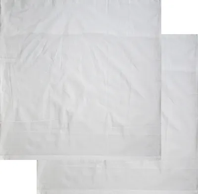 Produktbild von 2er Pg. Kopfkissenbezug 80x80 cm kochfest, Hotelverschluß, weiß, Linon, 95 Grad Wäsche, Kissenhülle, 100% Baumwolle