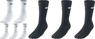 Produktbild von 8 Paar Nike Herren Damen Socken - Farbe: weiß schwarz - Größe: 38-42