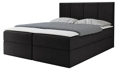 Produktbild von MIRJAN24 Boxspringbett Rebos, Ehebett mit zwei Bettkästen, Doppelbett mit Topper (Polo 897, Größe: 140x200 cm)