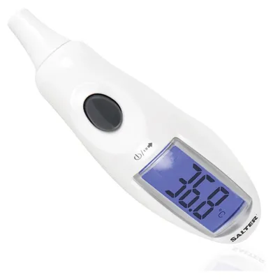 Produktbild von Salter TE-150-EU, Kontakt-Thermometer, Weiß, Ohr, Tasten, °C, °F, Körpertemperatur