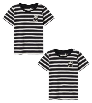 Produktbild von NAME IT T-Shirt 2er-Set Print Design Rundhals Kurzarm Größe: 116