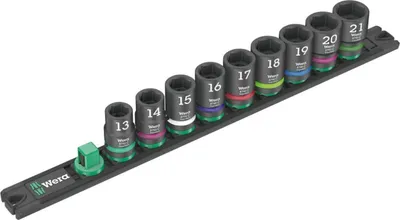 Produktbild von Nuss-Magnetleiste C Impaktor 1 Steckschlüsseleinsatz-Satz 1/2" (schwarz/grün, 9?teilig, für Schlagschrauber)