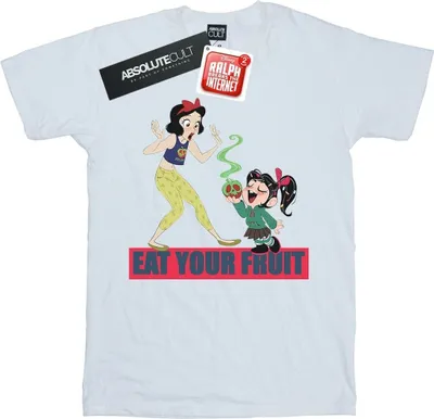 Produktbild von Disney - "Wreck It Ralph Eat Your Fruit" T-Shirt für Damen BI51640 (L) (Weiß)