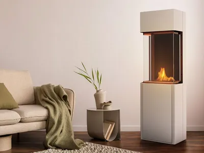 Obrázek produktu pro Planika Arcticon White – Automatický krb na bioetanol s technologií BEV, volně stojící, moderní design