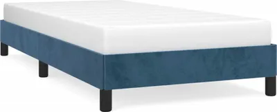 Obrázek produktu pro vidaXL Rám postele bez matrace tmavě modrý 90x200 cm sametový