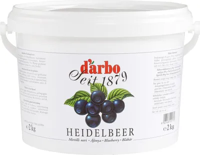 Image de Confiture de myrtilles Darbo Pur Nature Pâte à tartiner aux myrtilles 2000g